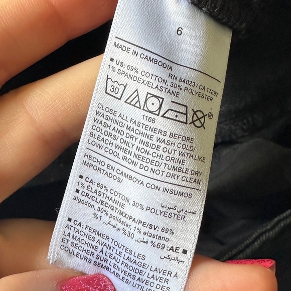 Old Navy High Rise Super Skinny Black Jeans Size 6 - Picture 9 of 9